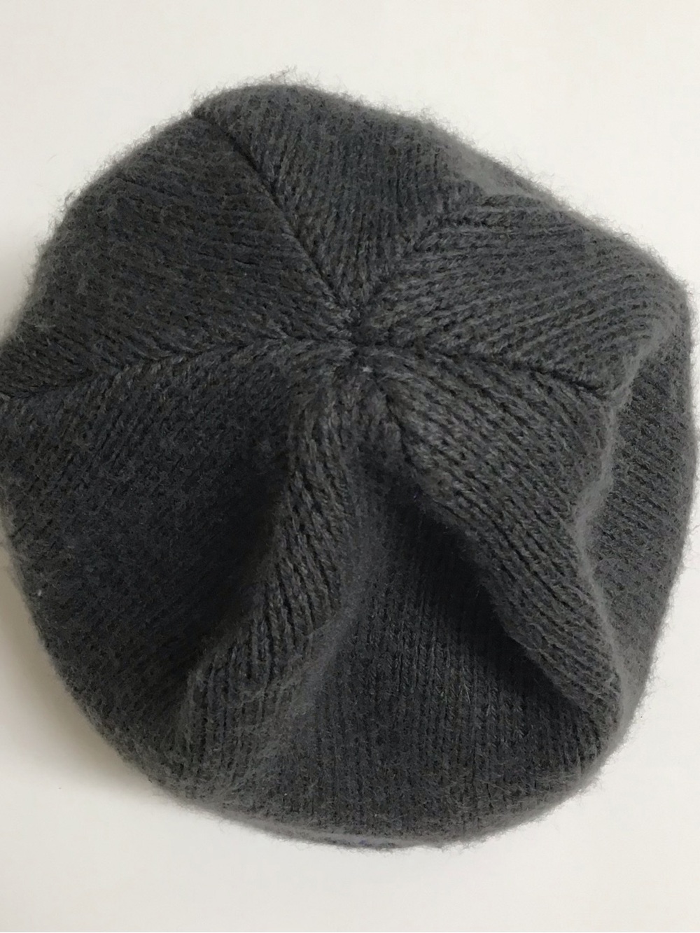 The North Face Beanie Hat Youth/Junior Medium Gray Cobalt Blue Logo Fleece Liner - Picture 5 of 15
